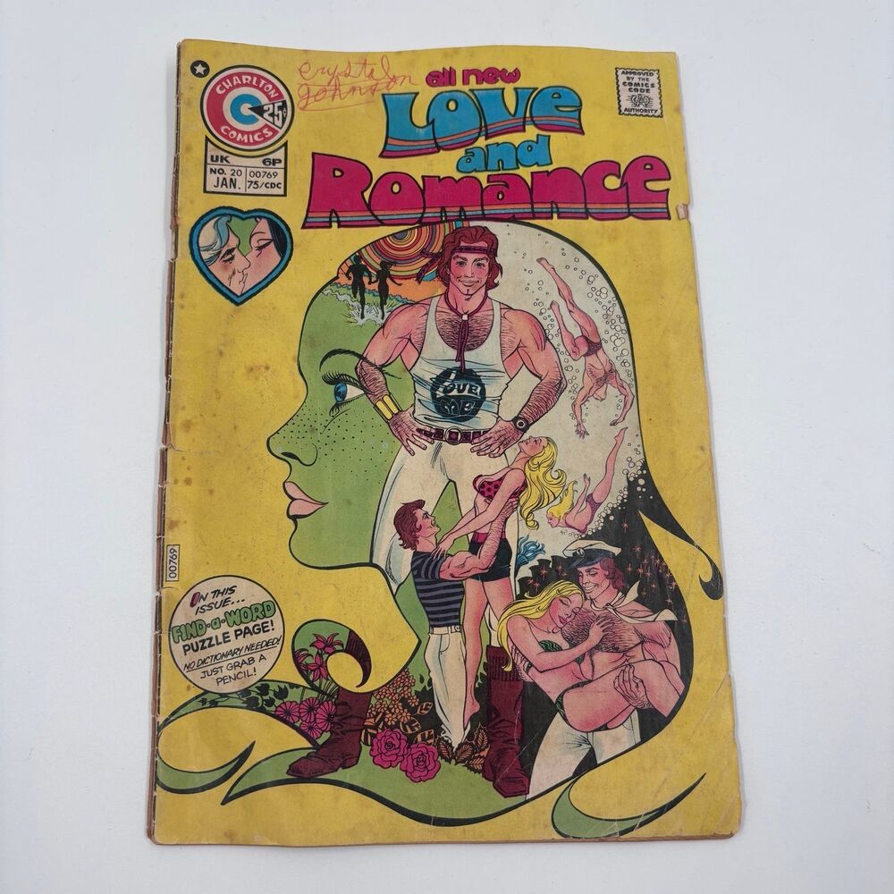 Vintage Love and Romance 20 Charlton Comics 1975 Enrique Nieto Bronze Age